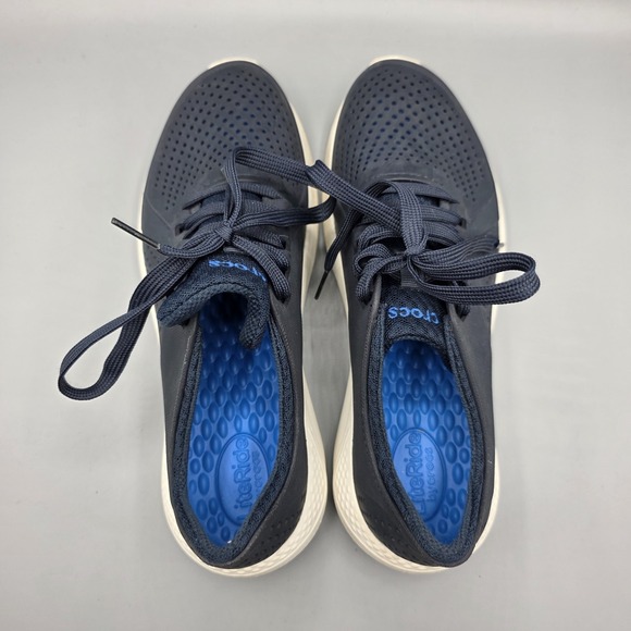 CROCS LiteRide Pacer Sneakers Mens 8 Blue Water Sport Comfort Breathable Shoes - Picture 6 of 12